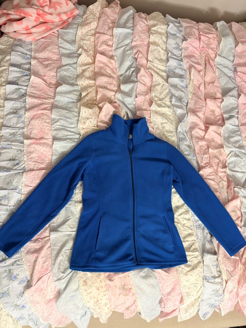 Old Navy Bright Blue Fleece Full-Zip Jacket